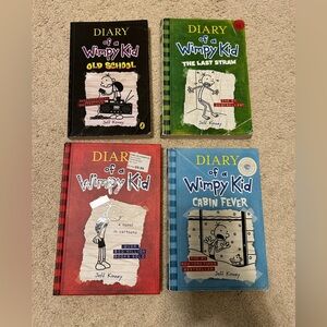 Diary of a Wimpy Kid Softcover Children’s Books - Lot of 4 - Jeff Kinney